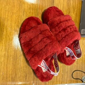 RED UGG SLIPPERS